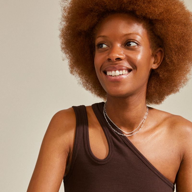 pilgrim rowan 2 in 1 silver necklace