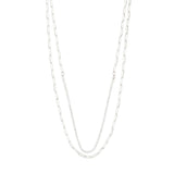 pilgrim rowan silver 2 in 1 necklace
