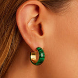 Paseo Marble Small Hoop Earring