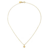 satya gold mini lotus necklace