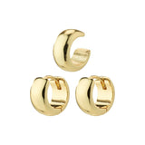 pilgrim gold hoop cuff earring set