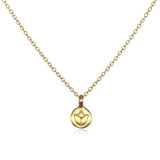 satya gold mini lotus necklace