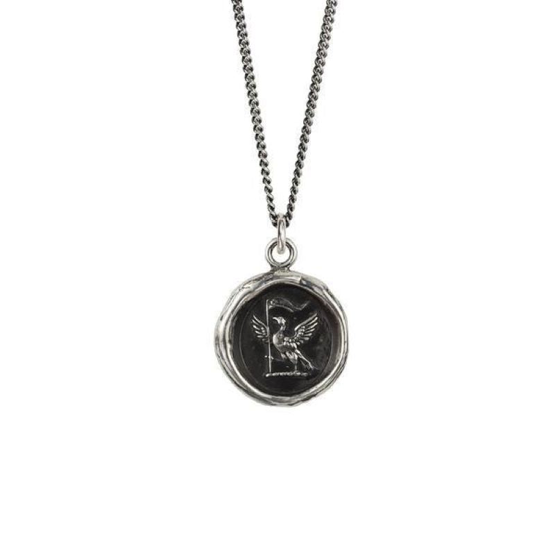 pyrrha never settle rose necklace