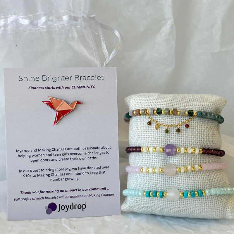 making changes shine brighter bracelets