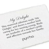 pyrrha my delight bird silver necklace