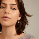 pilgrim blink square gold hoop earring
