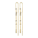pilgrim kamari crystal drop gold earrings