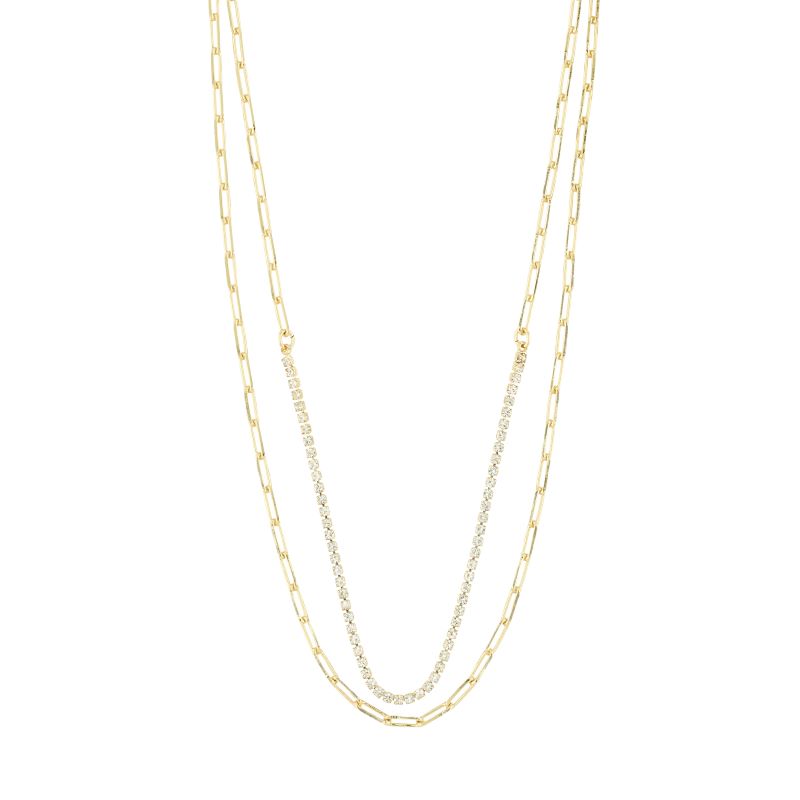 pilgrim rowan gold 2 in 1 necklace