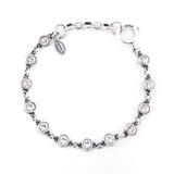 la vie crystal bracelet silver