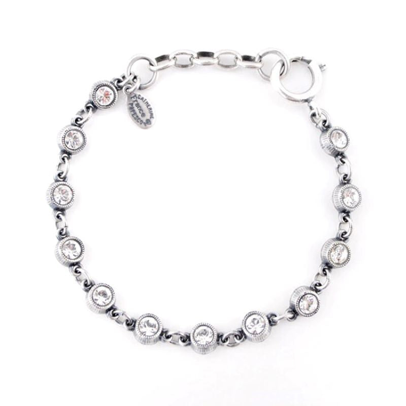 la vie crystal bracelet silver