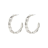 pilgrim julita silver semi hoop earring
