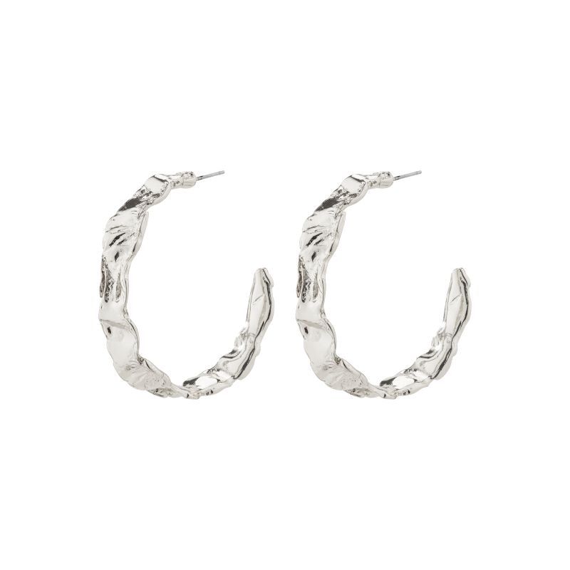 pilgrim julita silver semi hoop earring