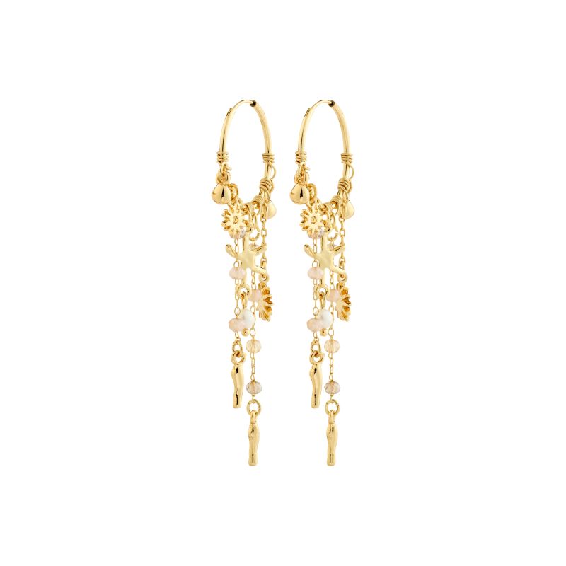 pilgrim prism gold hoop earring