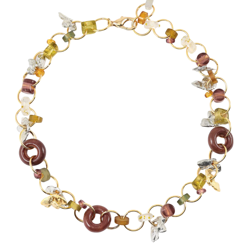 anne-marie chagnon polaris two tone necklace