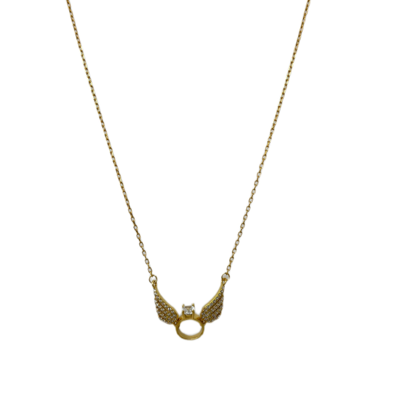 anuja tolia i look fly gold cz necklace