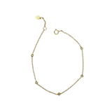 prima plain nugget gold bracelet