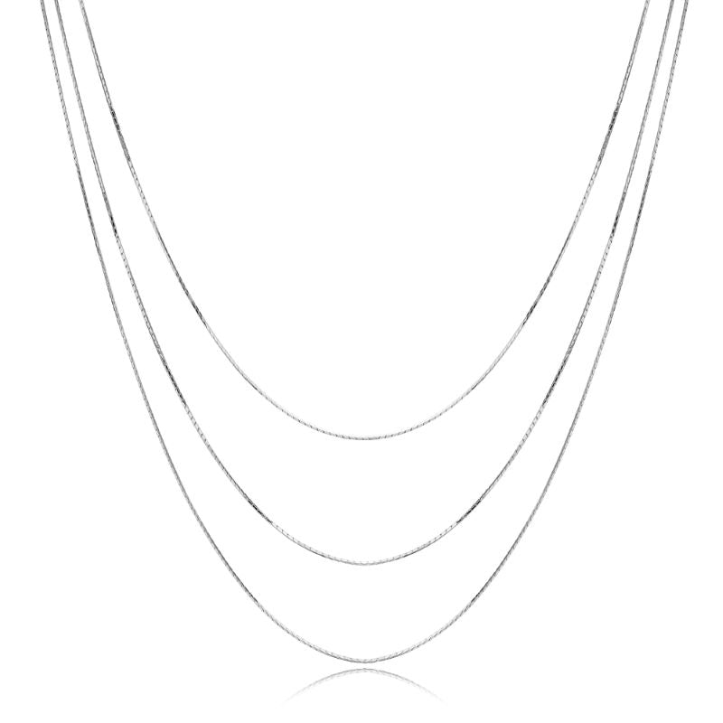 Triple Layered Snake Chain Necklace