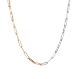 jenny bird andi slim two tone chain necklace