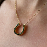rebel designs turquoise horseshoe necklace