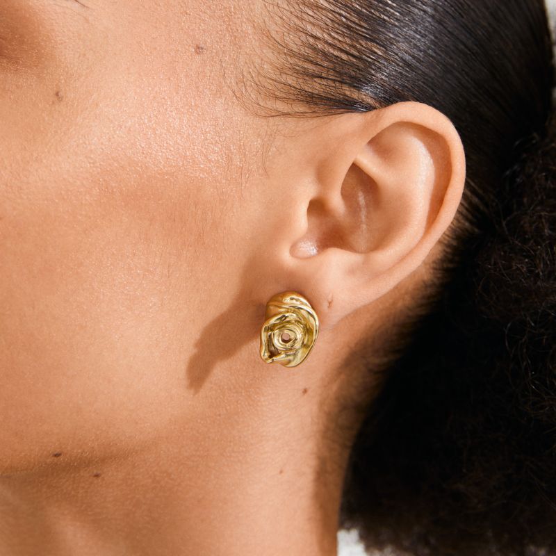 pilgrim inner gold stud earring