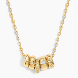 electric picks oak gold necklace
