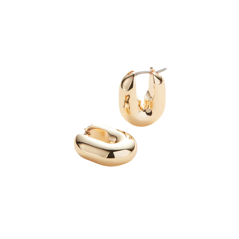 jenny bird puffy u link gold earring