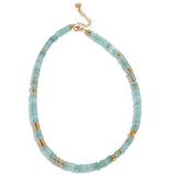 sahira aventurine gold beaded necklace