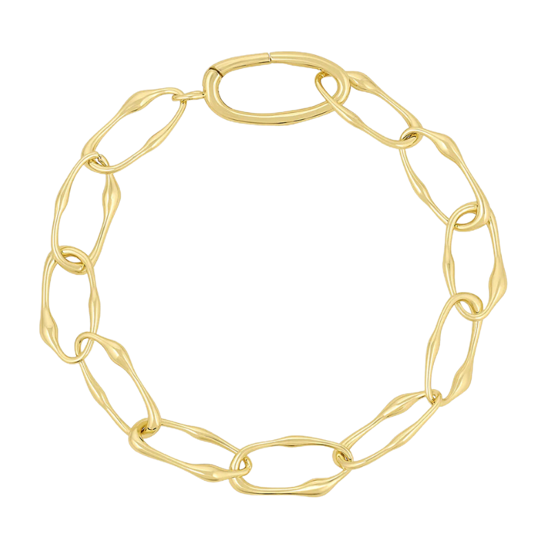 gorjana jagger gold chain link bracelet