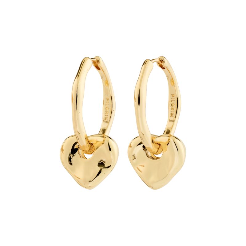 pilgrim nova gold heart earring