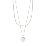 pilgrim declan silver necklace