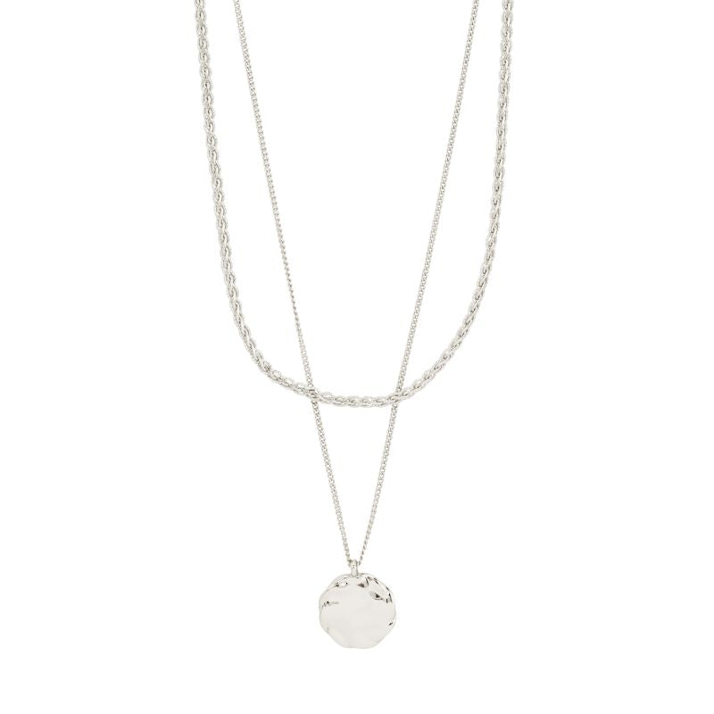 pilgrim declan silver necklace