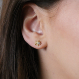 tai twin stars gold stud earring