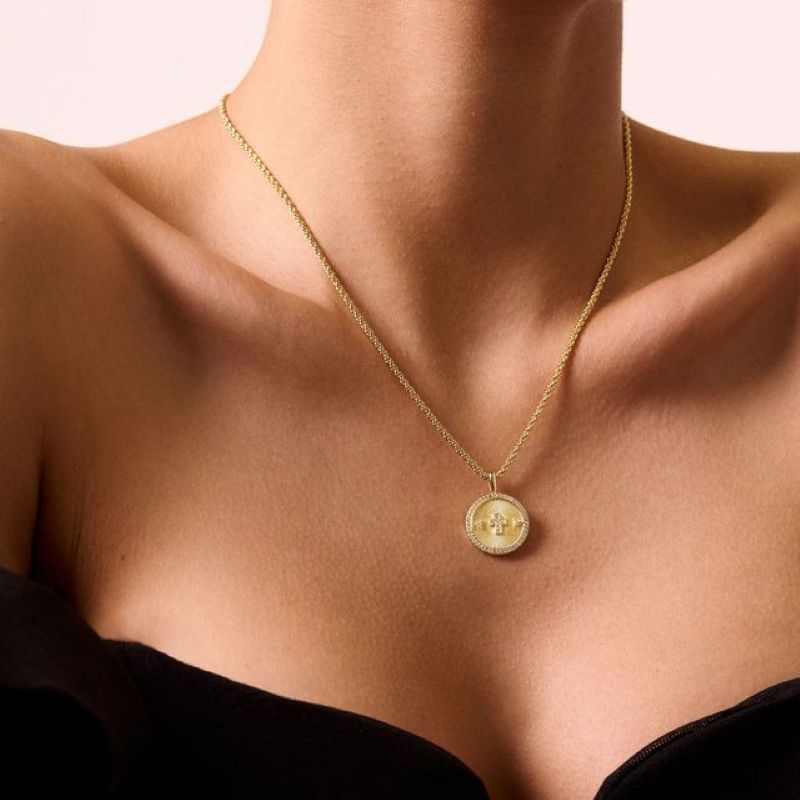 electric picks guardian gold necklace