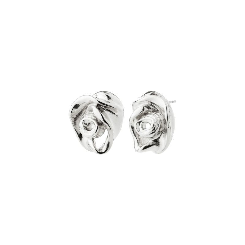 pilgrim inner silver stud earring