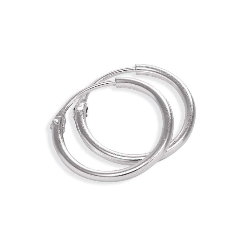 prima sterling silver sleeper hoop earring