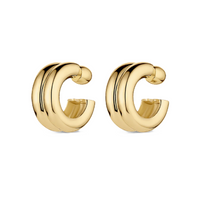 gorjana lou stacked gold hoop earring
