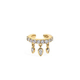 electric picks dash gold ear cuff