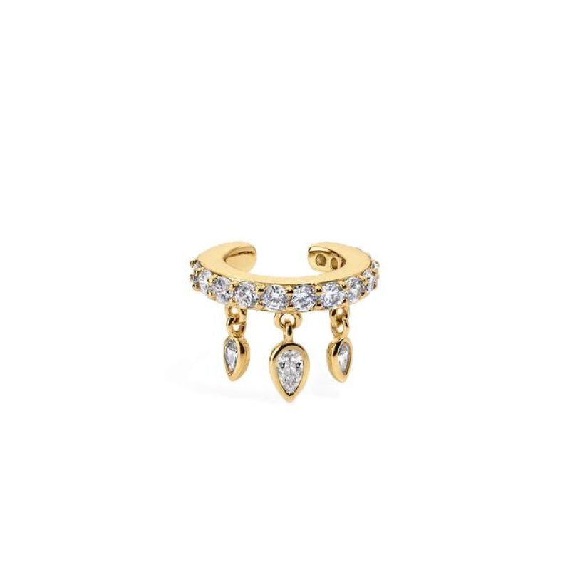 electric picks dash gold ear cuff