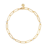 leeada sparkle chain gold bracelet