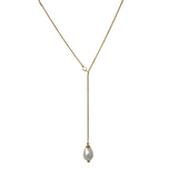 eneida franca stone drop necklace pearl