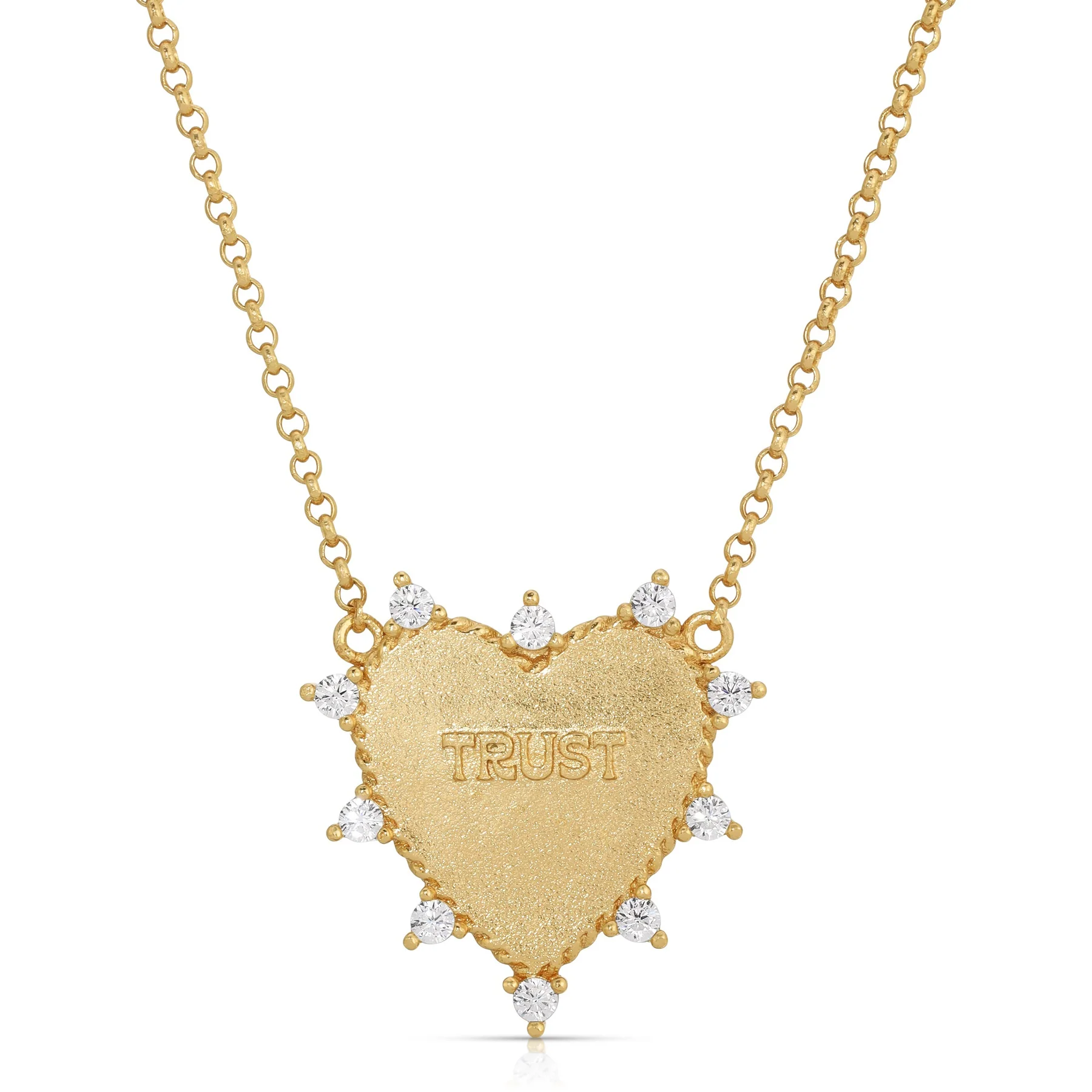joy dravecky heart of trust gold necklace
