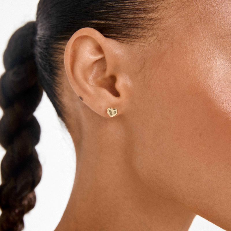 pilgrim arin gold stud earring