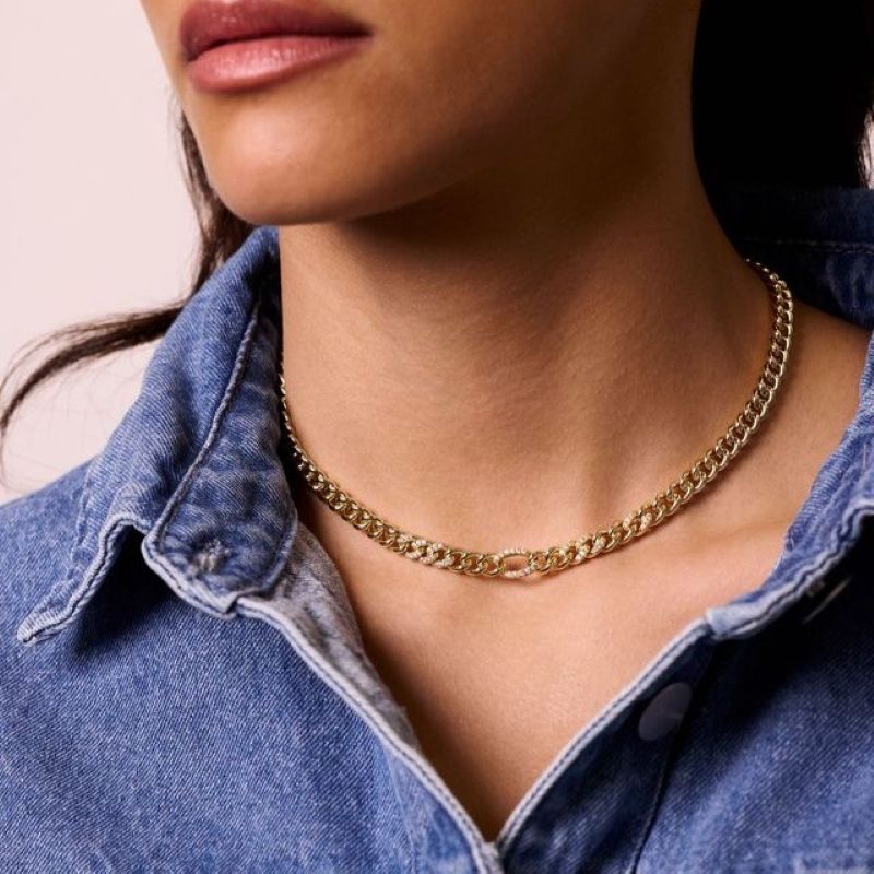 electric picks lincoln gold necklace