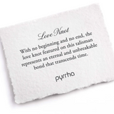 pyrrha love knot silver talisman necklace