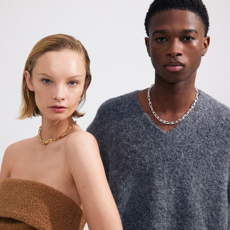 pilgrim stay gold necklace