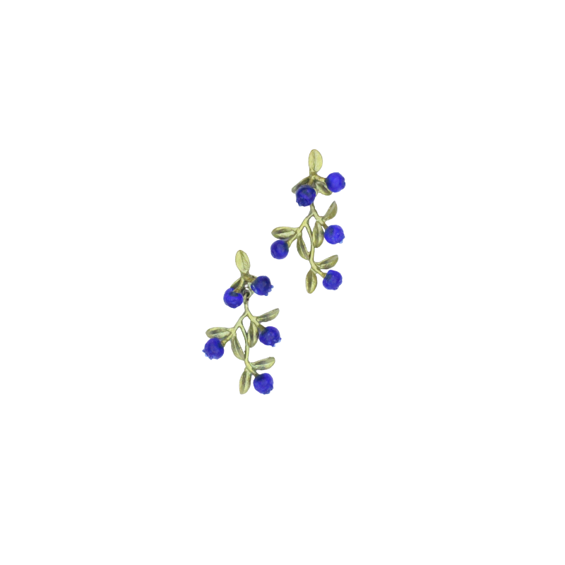 michael michaud petite blueberry dangly earring