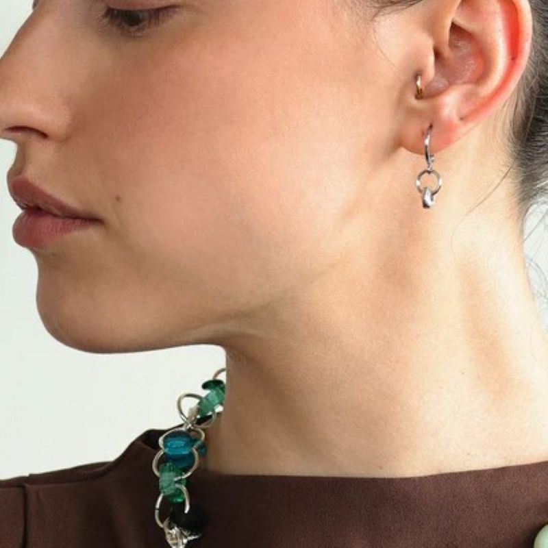 anne-marie gagnon berenice silver hoop earring