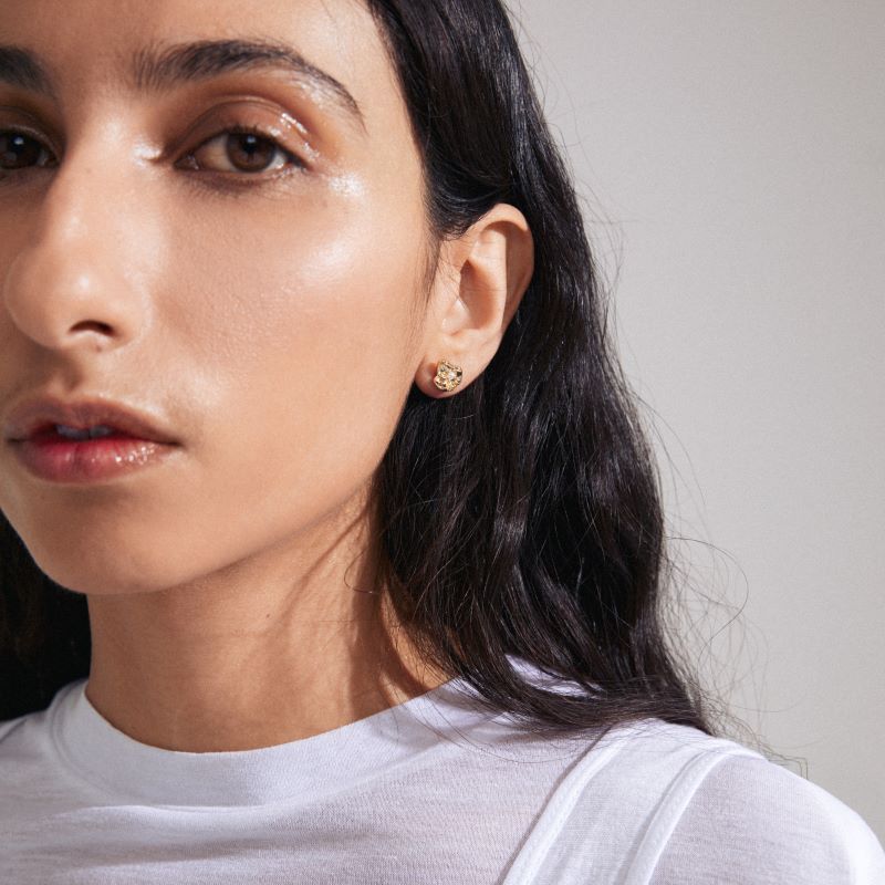 pilgrim inaya gold pearl earring