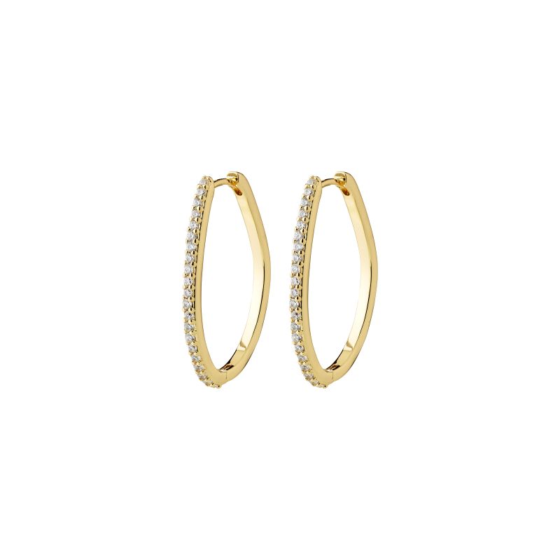 pilgrim root gold hoop earring