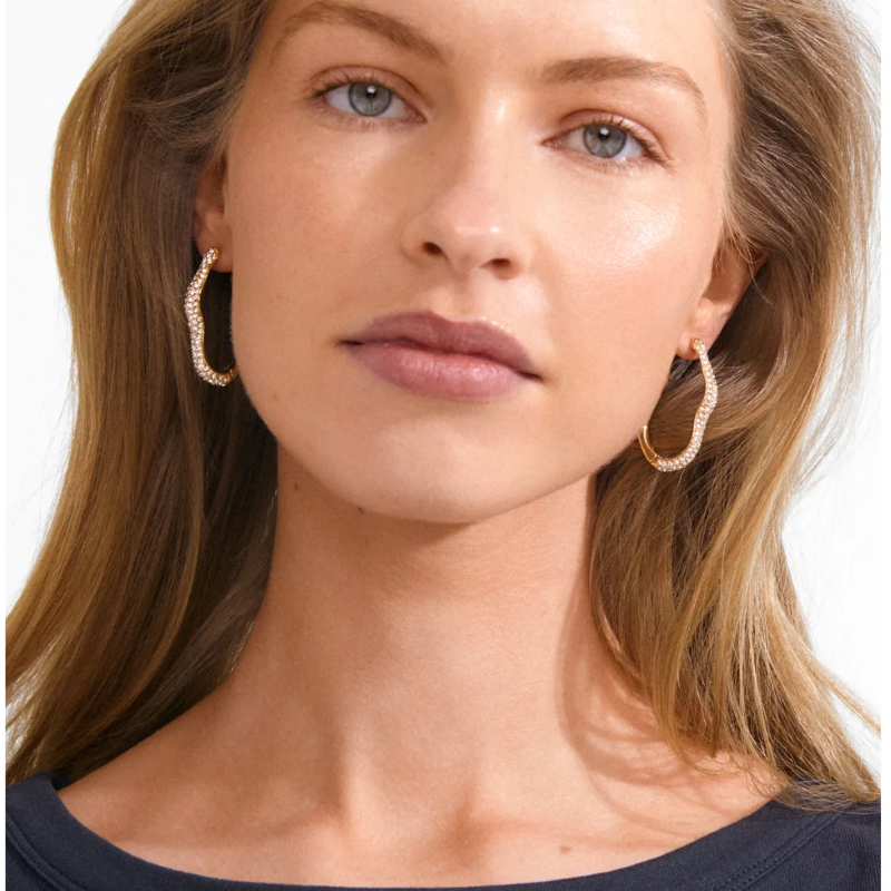 pilgrim avola gold hoop earring